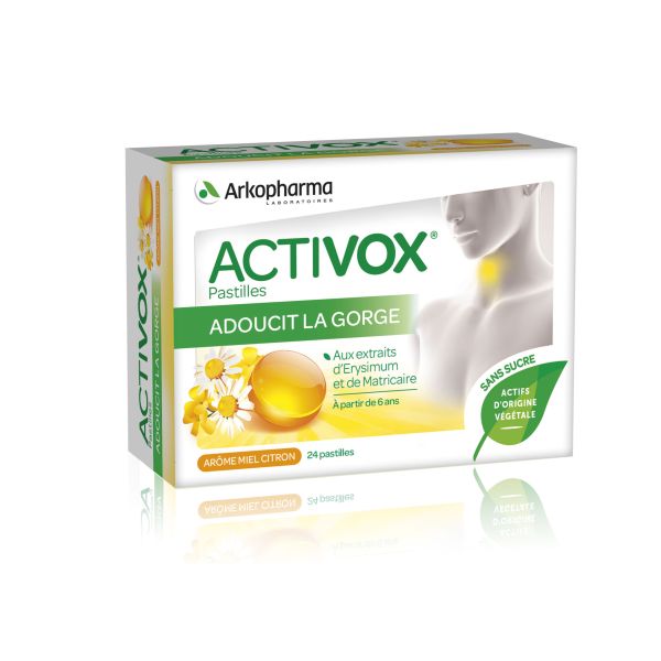 Arkopharma activox miel citron 24 pastilles