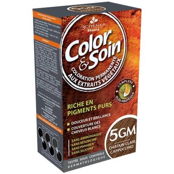3 Chenes Color & Soin 5 GM - Châtain clair cappuccino - 135 ml