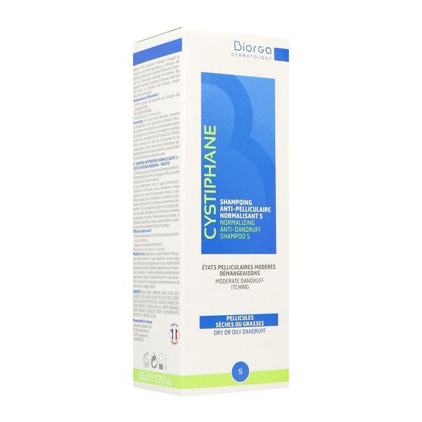 CYSTIPHANE SHAMPOING ANTIPELLICULAIRE NORMALISANT S Shampoing antipelliculaire normalisant, fl 200 ml