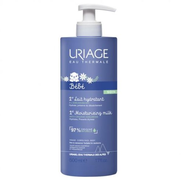 Uriage 1Er Lait Hydratant - Nouvelle Formule Sans Silicone Nouveaux Ingredients Flacon 500 Ml 1