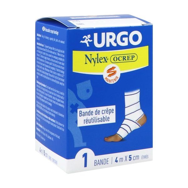 Nylexocrep Crepe Coton Et Elastomere Elastique Absorbante 5Cm*4M Bande 1