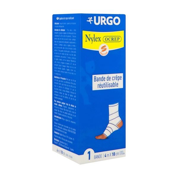 Nylexocrep Crepe Coton Et Elastomere Elastique Absorbante 10Cm*4M Bande 1