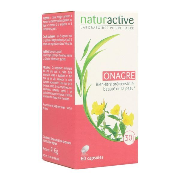 Naturactive Huile D'Onagre 60 Capsules