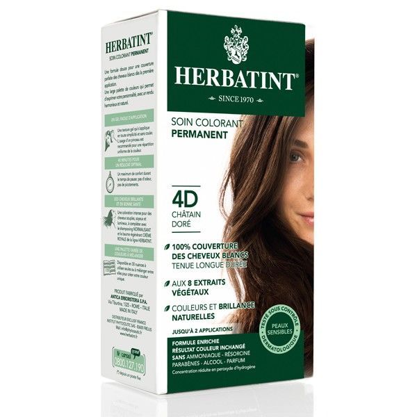 Herbatint - Teinture Herbatint Châtain doré - 4 D