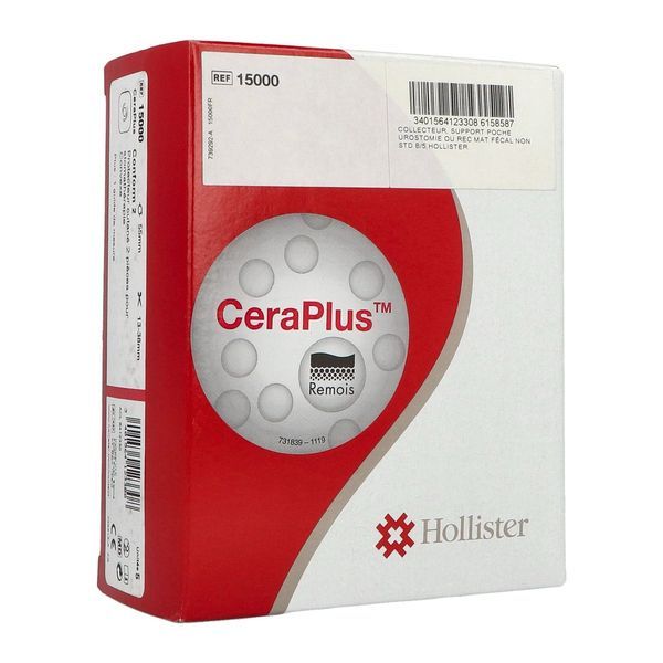 CONFORM 2 SUPPORT CERAPLUS CONVEXE Support porte-poche système 2 pièces, à découper, anneau flottant, anneau 55 mm (ref. 15000), bt 5