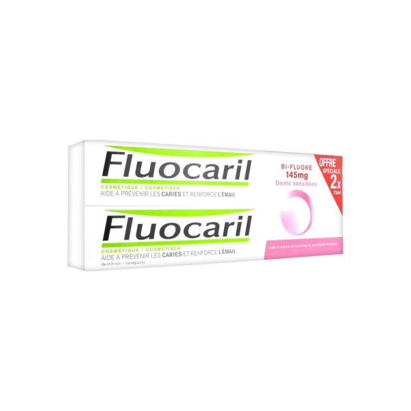 FLUOCARIL BI FLUORE DENTIFRICE 145 DENTS SENSIBLES Pâte dentifrice bi-fluorée 145 mg, arôme menthe,