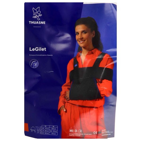 THUASNE LEGILET Gilet d'immobilisation d'épaule coude au corps, bilatéral, taille 3, unité