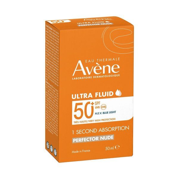 AVENE ULTRA FLUID PERFECTEUR SPF 50+ Ultrafluide solaire ultrafluide très haute protection, SPF 50+, fl 50 ml