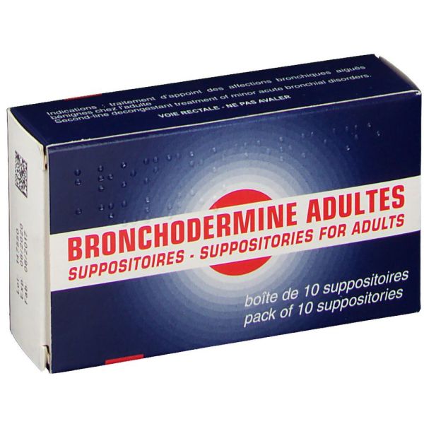 BRONCHODERMINE ADULTES SUPPOSITOIRE B/10