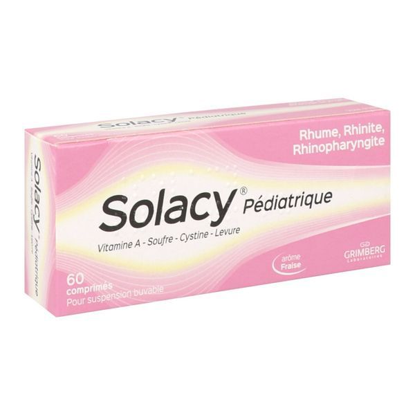 SOLACY PEDIATRIQUE Comprimé pour suspension buvable, boîte 60