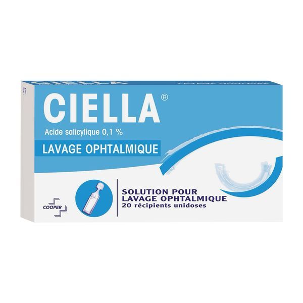 Ciella 0,1 Pour Cent Solution Pour Lavage Ophtalmique En Recipient Unidose B/20