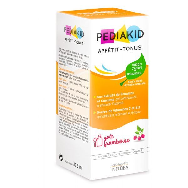 Pediakid Sirop Pediakid : Appétit Tonus / Framboise - 125 ml