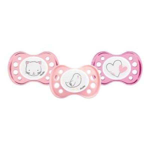 Dodie Sucette Anatomique En Silicone Naissance 0-2 Mois Fille A25 Boite 1