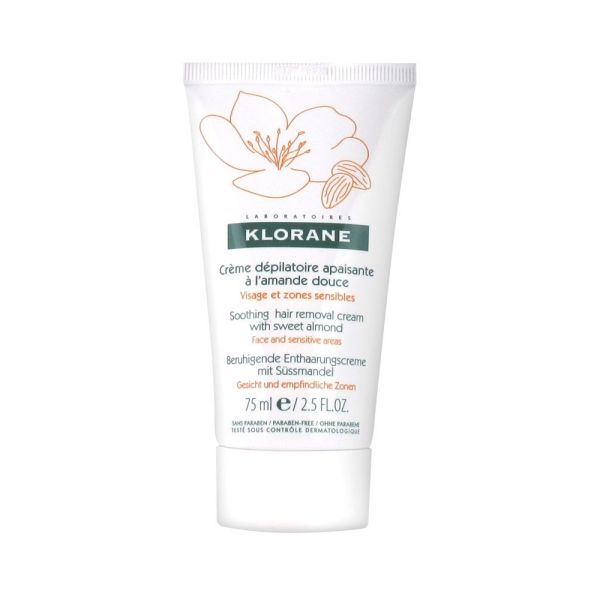 Klorane Creme Depilatoire Visage Et Zones Sensibles Tube 75 Ml 1