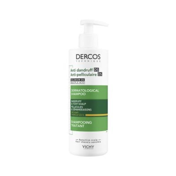 DERCOS DS SHAMPOING ANTIPELLICULAIRE CHEVEUX SECS Shampoing traitant anti-pelliculaire, fl 390 ml