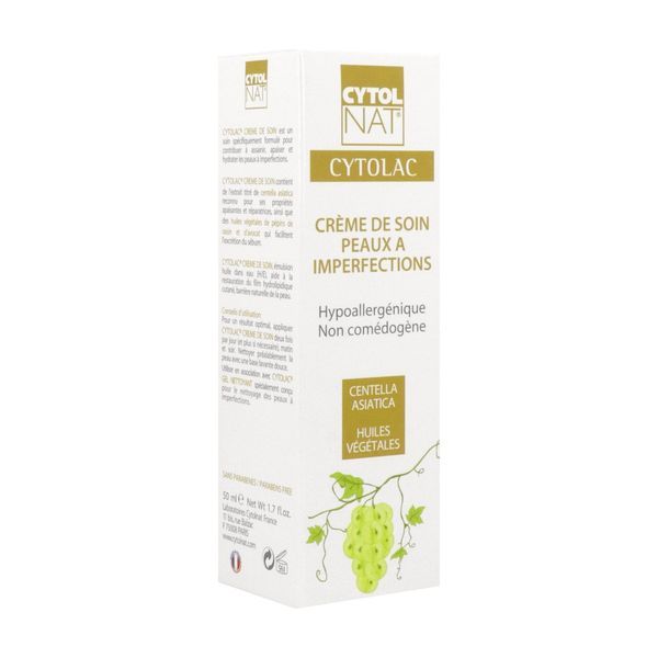 CYTOLNAT CYTOLAC CREME POUR PEAUX A IMPERFECTIONS 50 ML