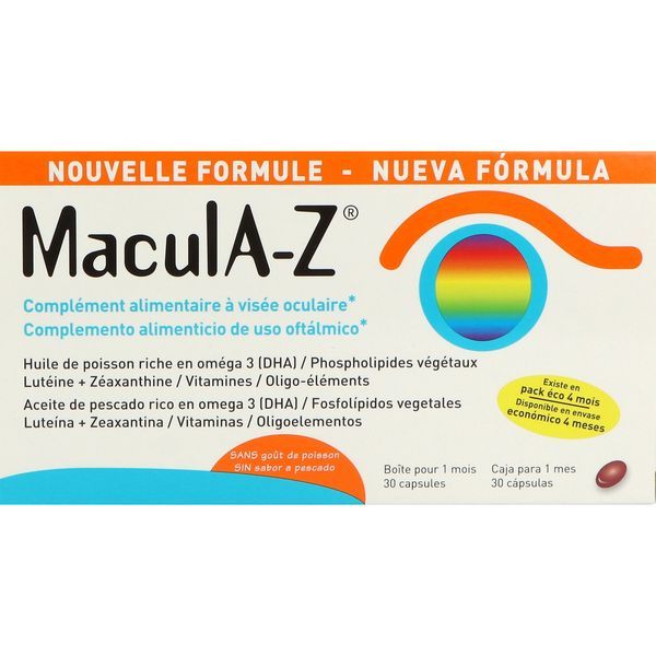 MACULA Z Capsule, complément alimentaire antiradicalaire à visée oculaire, bt 30