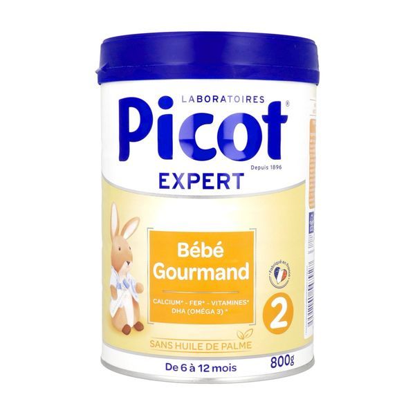 PICOT EXPERT BEBE GOURMAND 2 Lait de suite pour nourrisson 2ème âge, bt 800 g