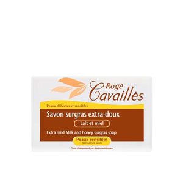 ROGE CAVAILLES Savon surgras lait et miel lot de 2x250g