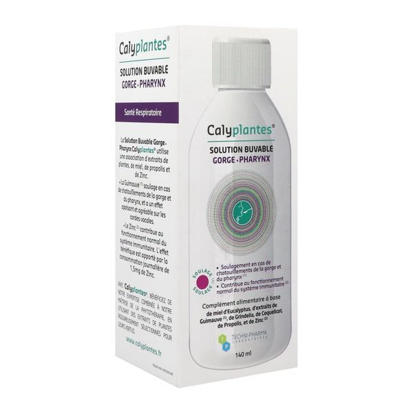 CALYPLANTES SOLUTION BUVABLE GORGE PHARYNX FLACON 140 ML 1