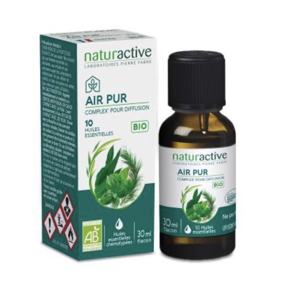NATURACTIVE BIO AIR PUR COMPLEX' POUR DIFFUSION Parfum d'ambiance aux 10 huiles essentielles bio, fl 30 ml