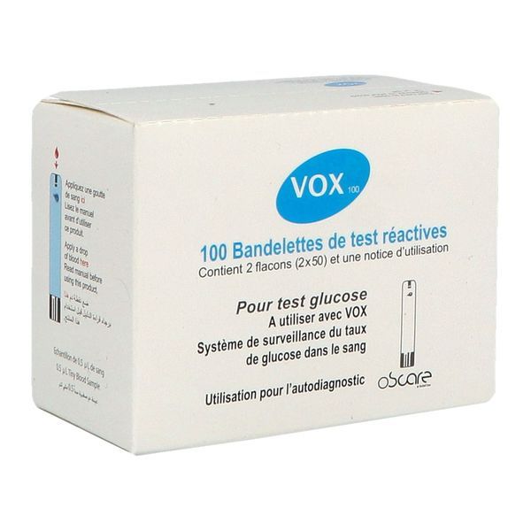 Os Care Vox Bandelettes Reactives (25*4) Flacon 100