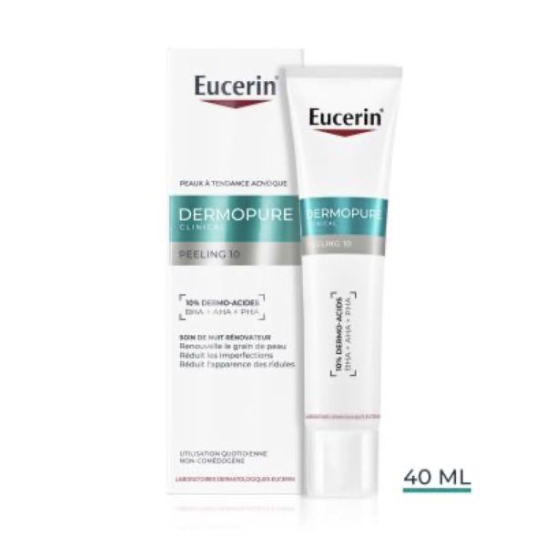 DERMOPURE CLINICAL PEELING 10 SOIN DE NUIT RENOVATEUR Soin de nuit rénovateur, tube 40 ml