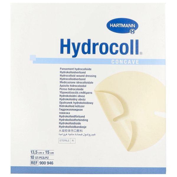 HYDROCOLL CONCAVE NOUVELLE GENERATION Pansement hydrocolloïde absorbant, stérile, pour zone en relief, bt 10