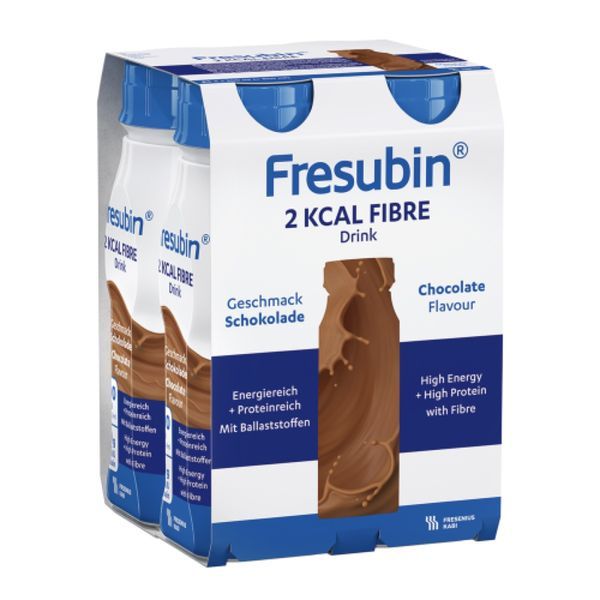 FRESUBIN 2 KCAL FIBRE DRINK (BOUTEILLE 200 ML) CHOCOLAT X 4 UNITES