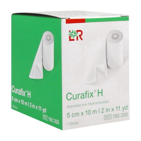 CURAFIX H Sparadrap non tissé extensible, 10 m x 5 cm (ref. 190200), unité