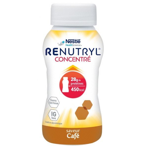 RENUTRYL CONCENTRE (BOUTEILLE 200 ML) CAFE X 4 UNITES