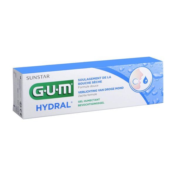GUM HYDRAL GEL Gel buccal humectant, formule douce, tube 50 ml