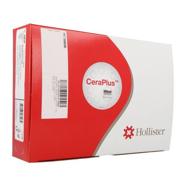 MODERMA FLEX CERAPLUS CONVEXE SOUPLE POCHE VIDANGEABLE STANDARD Poche vidangeable opaque, 1 pièce, protecteur convexe + renfort prédécoupé, (ref. 59830) diamètre 30 mm, bt 10