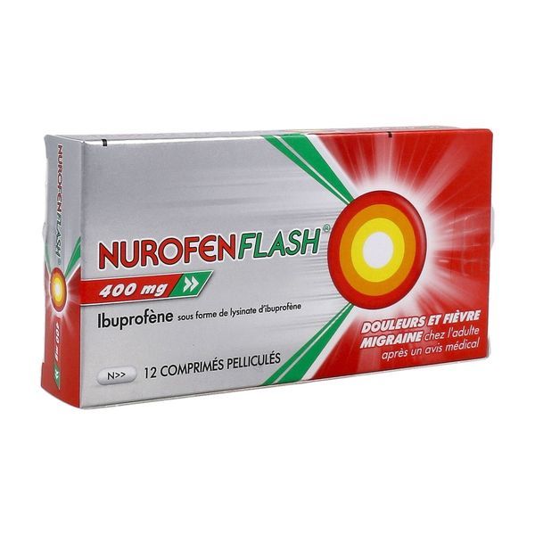 NUROFENFLASH 400 mg comprimé pelliculé B/12