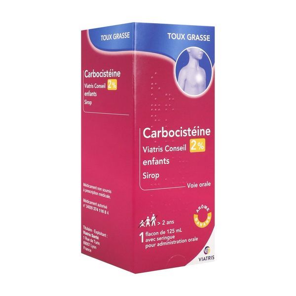 Carbocisteine Viatris Conseil 2 Pour Cent Enfants Sirop B/125