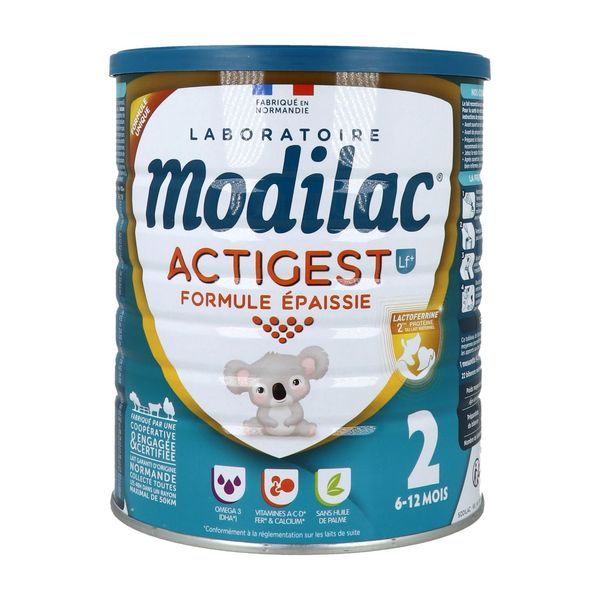 MODILAC ACTIGEST LF+ 2 Lait de suite pour nourrisson 2ème âge, bt 800 g