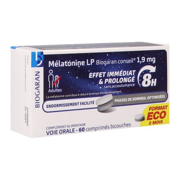 Biogaran Conseil Melatonine - Comprimes Lp Boite 60