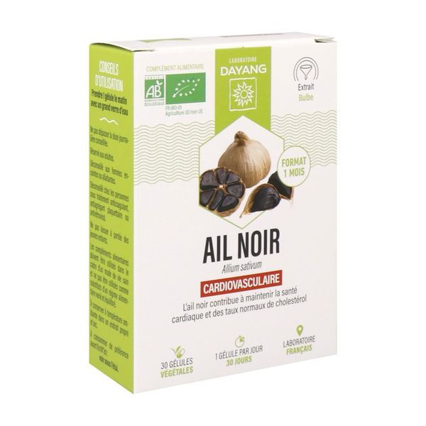 DAYANG GELULE BIO AIL NOIR Gélule, complément alimentaire à base d'ail noir, bt 30