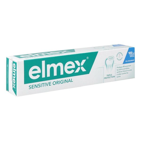 ELMEX SENSITIVE DENTIFRICE Pâte dentifrice au fluorure d'amines Olafluor, tube 100 ml