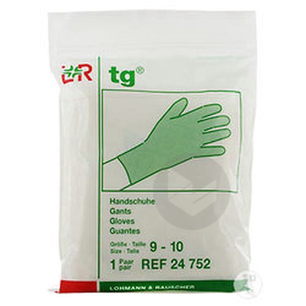 GANT DE PROTECTION DERMATOLOGIQUE 100 % COTON ADULTE TAILLE 9 - 10