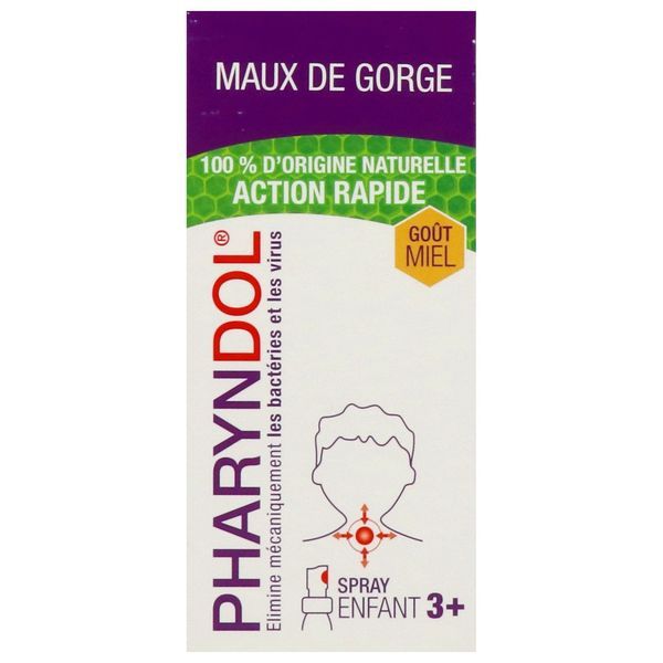 PHARYNDOL SPRAY ENFANT Spray buccal, dispositif médical pour le mal de gorge, spray 20 ml