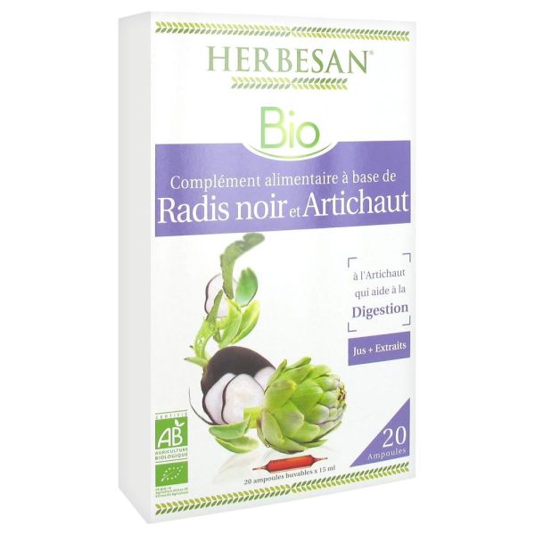 Herbesan Phyt Radis Noir Artichaut Bio Solution Amp 15 Ml 20