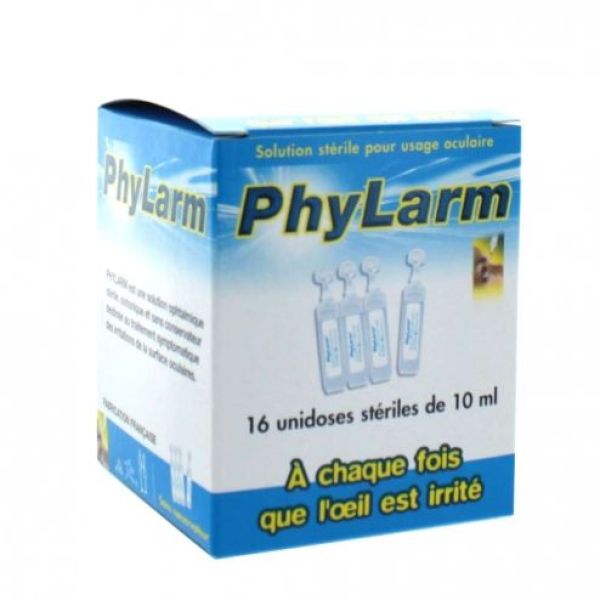 PHYLARM Sol. pour irrigation oculaire stérile 16 unidoses 10 ml