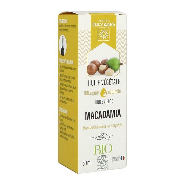 DAYANG BIO HUILE VEGETALE Huile végétale de macadamia bio, fl 50 ml