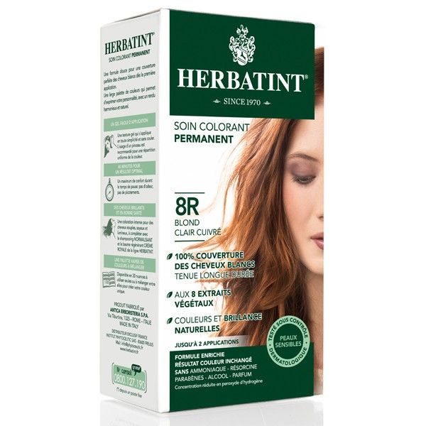 Herbatint - Teinture Herbatint Blond clair cuivré - 8 R