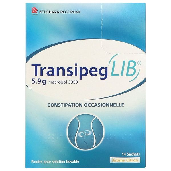 TRANSIPEGLIB Poudre pour solution buvable 5,9 g, boîte 14 sachets