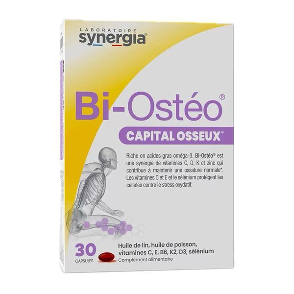 BI OSTEO CAPITAL OSSEUX Capsule, complément alimentaire à base d'oméga 3, bt 30