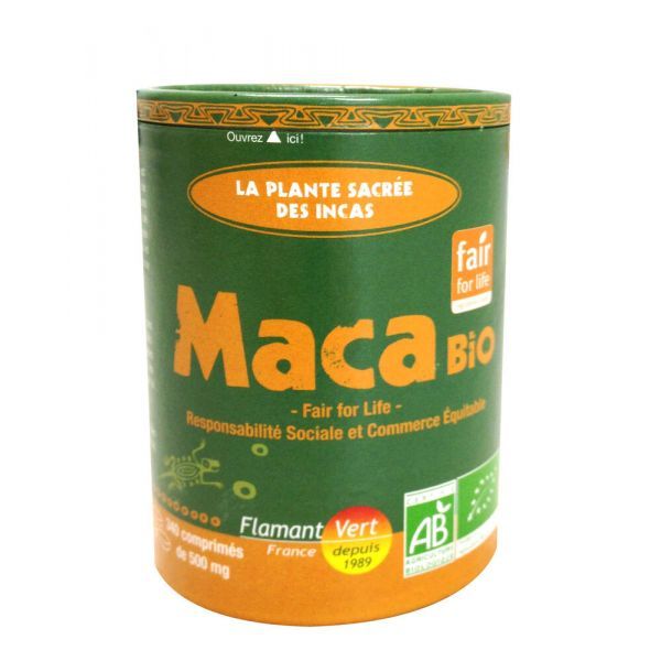 Flamant vert Maca Bio - 340 comprimés à 500 mg