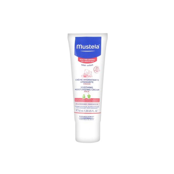 Mustela Bebe Creme Hydratante Apaisante Visage Peaux Tres Sensibles 40Ml