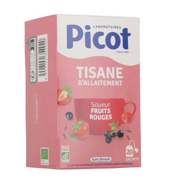 PICOT TISANE D'ALLAITEMENT BIO Tisane bio, saveur fruits rouges, bt 20